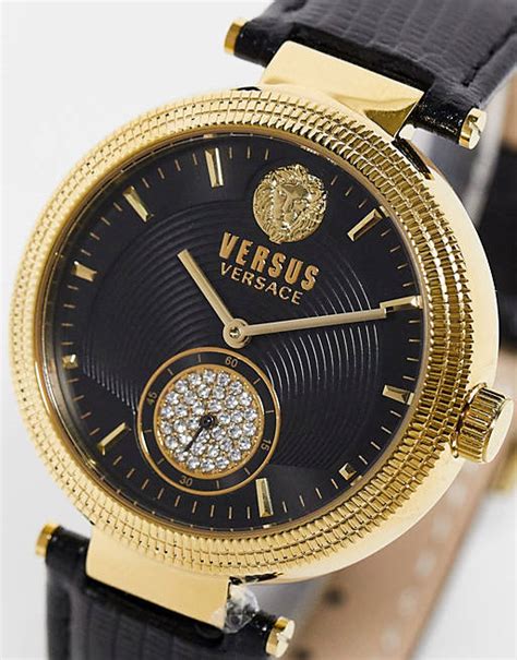 Verus Versace Star Ferry watch in black and gold